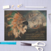 Luister naar de wind tissuepapier (Craft)