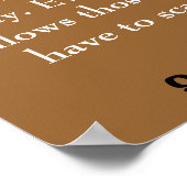 Luister naar deze Woorden, en Actie!! Poster (Hoek)