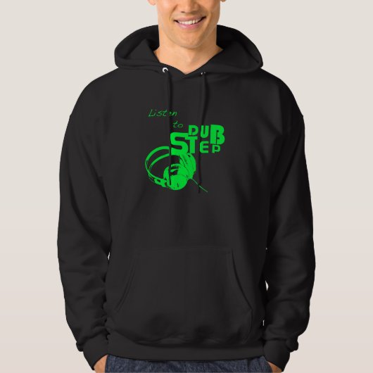 Luister naar Dubstep Hoodie (Voorkant)