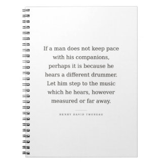 Luister naar een andere drummer — Thoreau Journaal Notitieboek