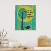 Luister naar het Poster van Crabgras Retro (Keuken)