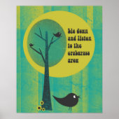 Luister naar het Poster van Crabgras Retro (Voorkant)