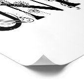 Luister naar het universum Sterren Lotus maan Sun  Poster (Hoek)