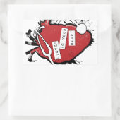 luister naar je anatomische hart rechthoekige sticker (Tas)