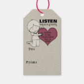 Luister naar je hart cadeaulabel (Voorkant)
