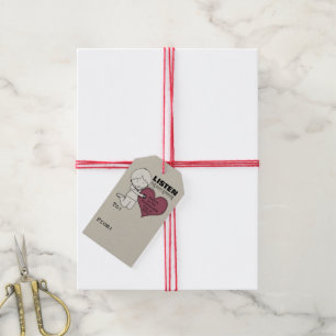 Luister naar je hart cadeaulabel