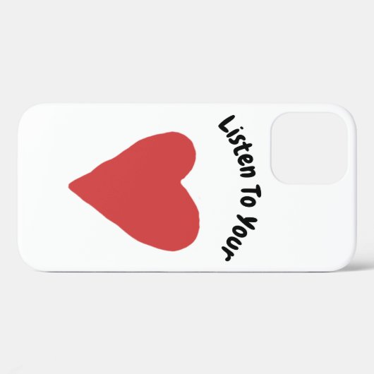 Luister naar je hart Case-Mate iPhone case (Achterkant (horizontaal))