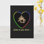 Luister naar je hart... kaart (Gele Bloem)