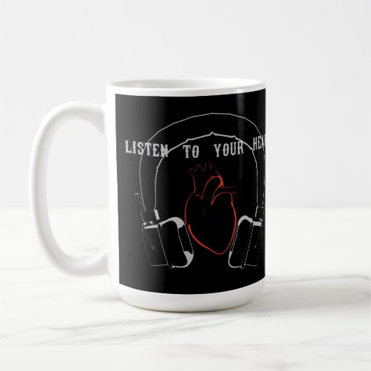 Luister naar je hart koffiemok (Links)
