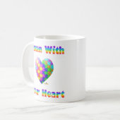 Luister naar je hart koffiemok (Voorkant links)