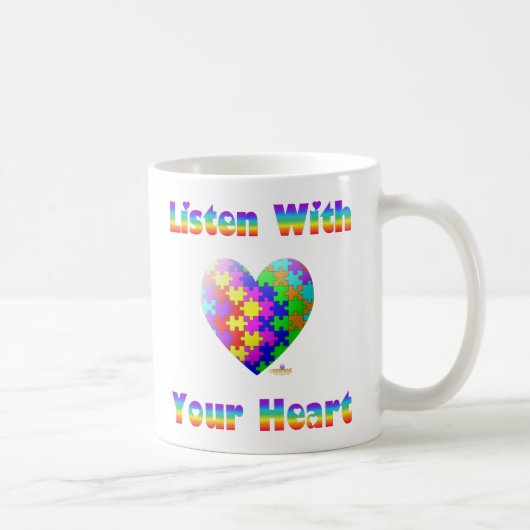 Luister naar je hart koffiemok (Rechts)