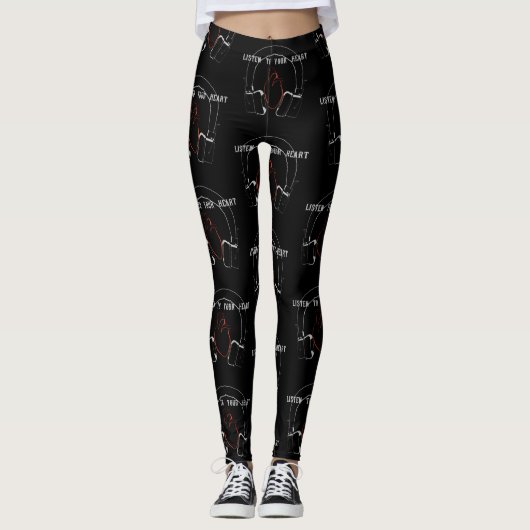 Luister naar je hart leggings (Voorkant)