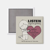 Luister naar je hart magneet (Voorkant / Achterkant)