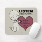 Luister naar je hart muismat (Met muis)