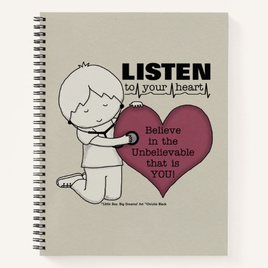 Luister naar je hart notitieboek (Voorkant)