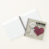 Luister naar je hart notitieboek (Binnen)