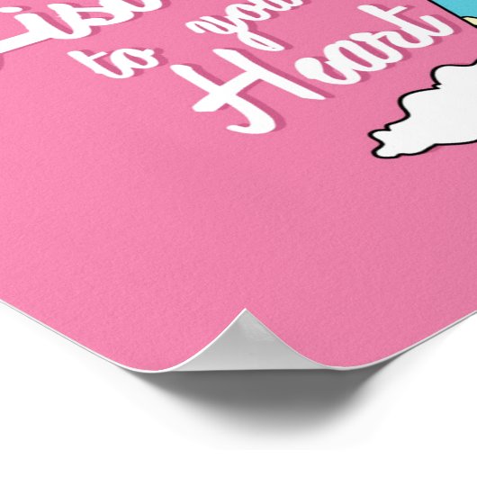 Luister naar je hart poster (Hoek)