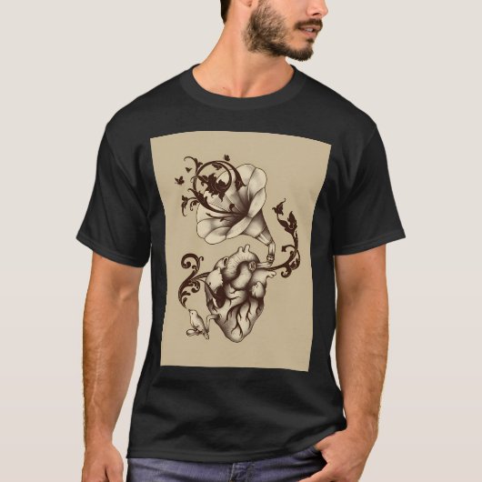 Luister naar je hart t-shirt (Voorkant)