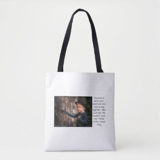 Luister naar je hart tote bag