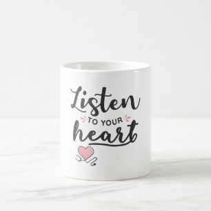 Luister naar je hartstethoscoop koffiemok
