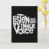 Luister naar je innerlijke stem kaart (Gele Bloem)