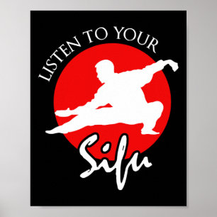 Luister naar je Sifu - Chinese vechtsporten Poster