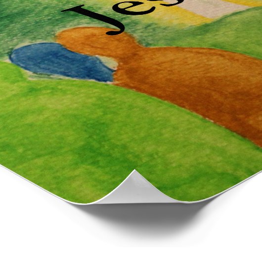 Luister naar Jezus Poster (Hoek)