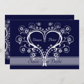 Luister naar mijn hart Save The Date-aankondiginge Save The Date (Voorkant / Achterkant)