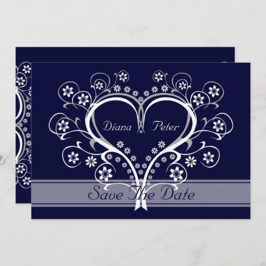 Luister naar mijn hart Save The Date-aankondiginge Save The Date (Voorkant / Achterkant)