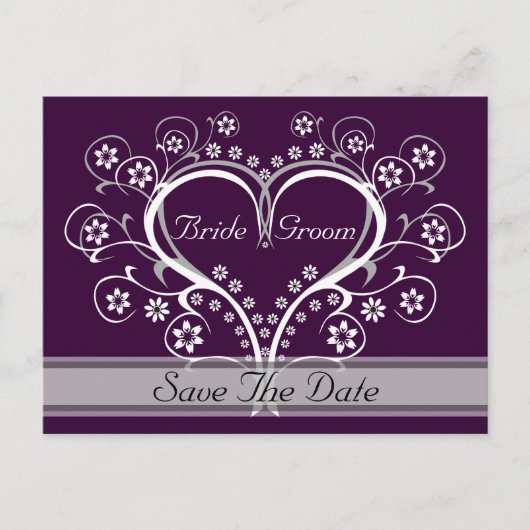 Luister naar Mijn Hart Save The Date Briefkaarten (Voorkant)