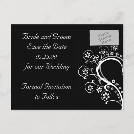 Luister naar Mijn Hart Save The Date Briefkaarten (Achterkant)