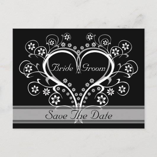 Luister naar Mijn Hart Save The Date Briefkaarten (Voorkant)