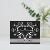 Luister naar Mijn Hart Save The Date Briefkaarten (Staand voorkant)