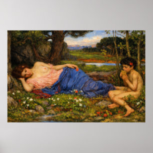 Luister naar mijn zoete pijpers van Waterhouse Poster