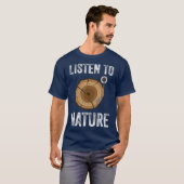 Luister naar Natuur opwarming klimaatverandering T-shirt (Voorkant volledig)