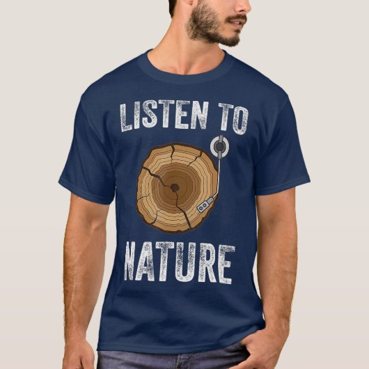 Luister naar Natuur opwarming klimaatverandering T-shirt (Voorkant)