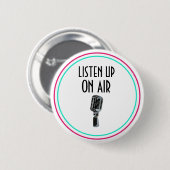 Luister naar On Air Ronde Button 5,7 Cm (Voorkant /achterkant)