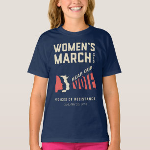 Luister naar onze stem - vrouwenmars SLO-evenement T-shirt