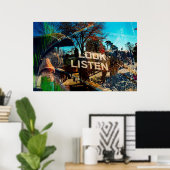 luister naar poster (Thuiskantoor)