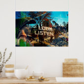 luister naar poster (Keuken)