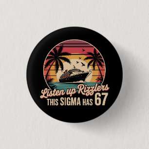 Luister naar Rizzlers Deze Sigma heeft 67 aura Ronde Button 3,2 Cm