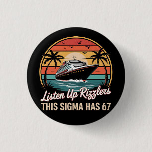 Luister naar Rizzlers Deze Sigma heeft 67 aura Ronde Button 3,2 Cm