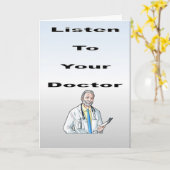 Luister naar uw arts kaart (Gele Bloem)