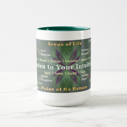 Luister naar uw intuïtiebeker mok (Midden)