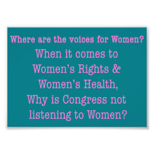 Luister naar vrouwen (2017) foto afdruk