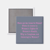 Luister naar vrouwen (2017) magneet (Voorkant / Achterkant)