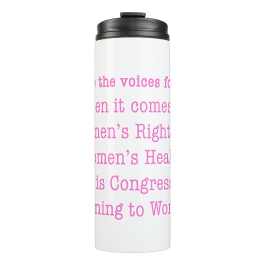 Luister naar vrouwen (2017) thermosbeker (Voorkant)
