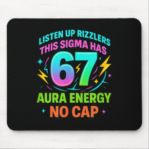 Luister Op Rizzlers Deze Sigma Heeft 67 Aura Energ Muismat