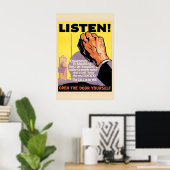 Luister! Open de deur zelf - 1929 Werk Poster (Thuiskantoor)