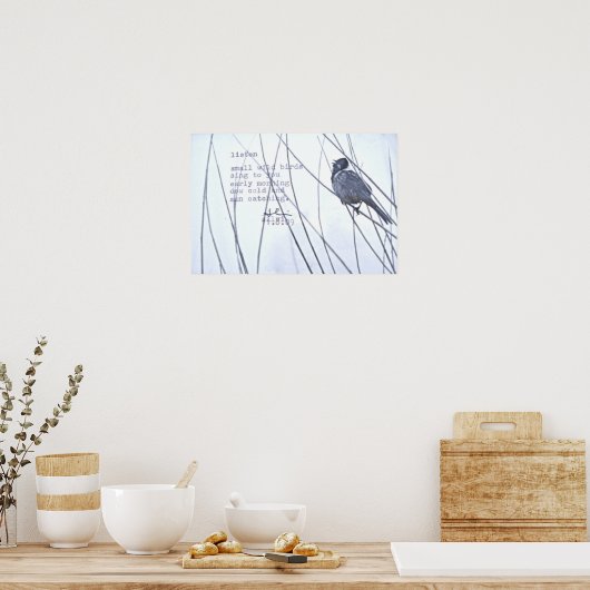 "Luister" Poster (Keuken)